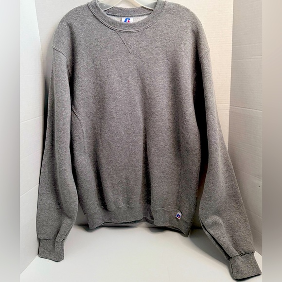 VINTAGE RETRO Russel Athletic Crewneck Fleece Sweatshirt Mens Medium - Picture 2 of 4